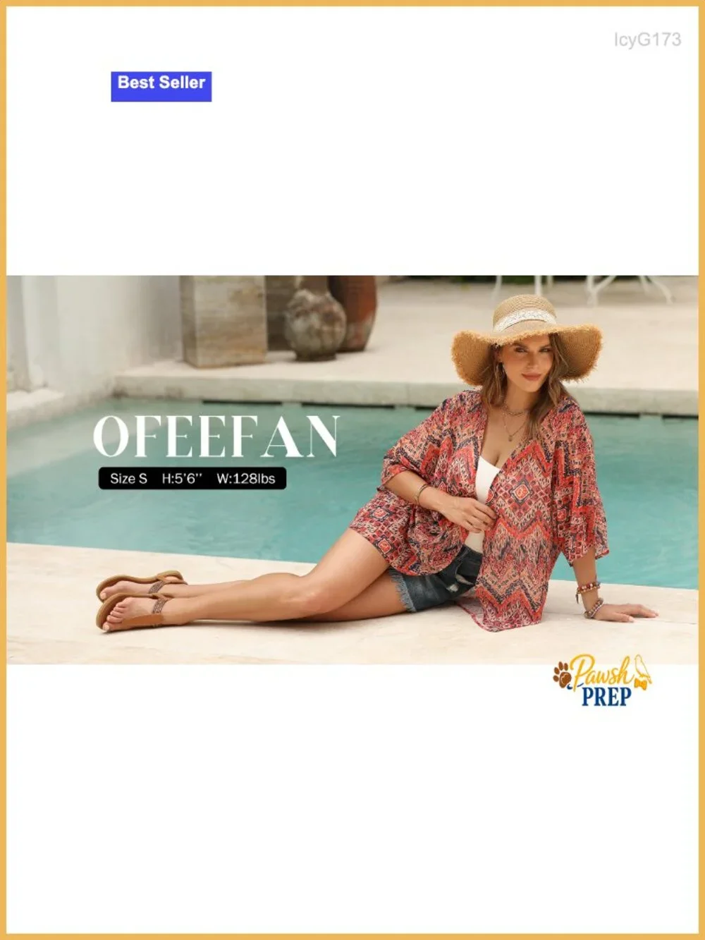 Women's Sheer Beach Cover Up Cardigan 3/4 Sleeve Loose Fit Flowy Lightweight
